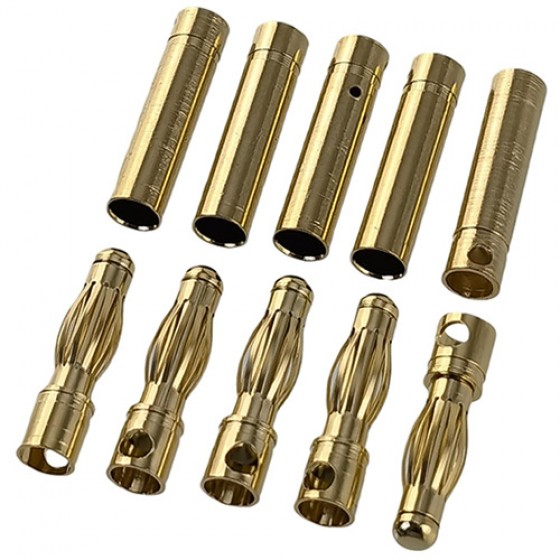 4.0mm Gold Plated Banana Plug Male&Female 5 pair/bag (10pcs)