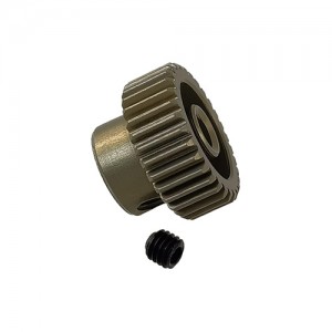 3.175 Bore 64DP - 31T Aluminum 7075 Hard Coated Motor Pinions Gear - Ti Gold with M3 set screw