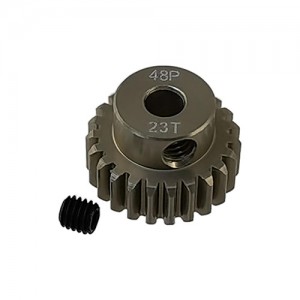 3.175 Bore 48DP - 23T Aluminum 7075 Hard Coated Motor Pinions Gear - Ti Gold with M3 set screw