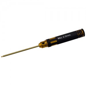 Classic Allen Wrench Inch Hex Set - A Black Gold Ball Hex2.0 x 180mm Titanium Coated Tips