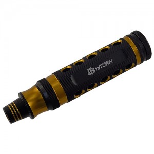 Premium 5 in 1 Magnetic Screwdriver Set Hex1.5/2.0/ 2.5/3.0mm/ Philips 4+ Tit-Coated Tips(6.35mm/1/4) 1set