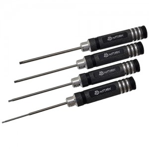 White Steel Allen Wrench Set - A Black 4pcs RTT11027A Hex1.5 x 180mm RTT11027B Hex2.0 x 180mm RTT11027C Hex2.5 x 180mm RTT11027D Hex3.0 x 180mm White Steel Tips