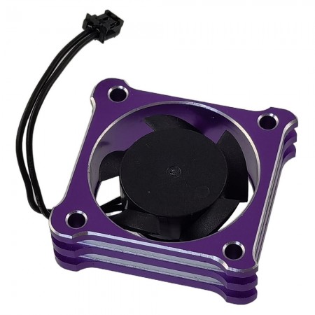 Aluminium 30x30mm Tornado High Speed Fan for 1/12, 1/10 and 1/8 Scale RC Car ESC with HW Connector: Purple