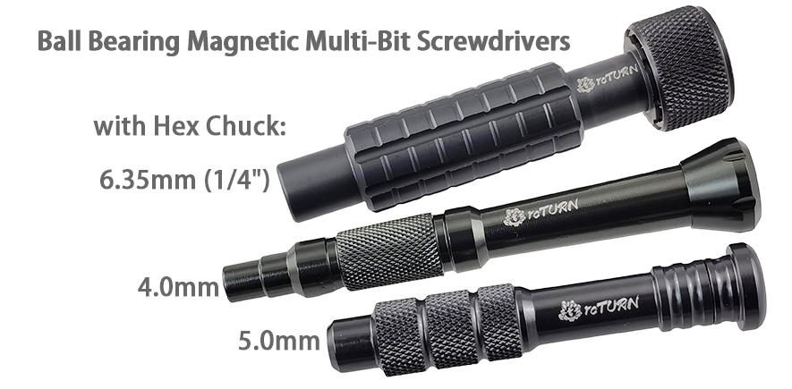RC Ball Bearing Magnetic Multi-Bit Screwdrivers