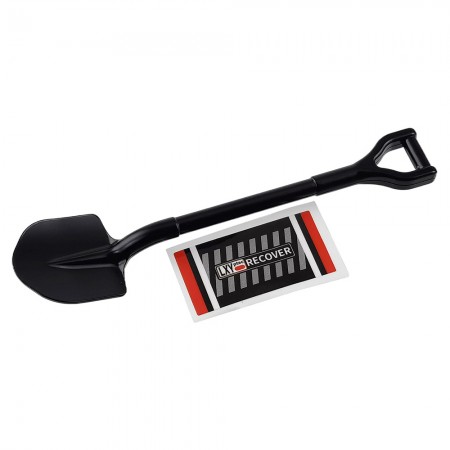 1/10 Scale Accessories Metal Scale Shovel for RC Crawler for 1/10th Scale Crawler: Black Size: 105x24x9mm