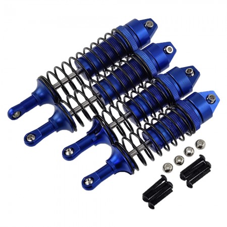Alloy Adjustable Shocks Damper 22.5x114.5mm (101.5mm) for 1/10th TRAXXAS Slash 4x4 Short Course Trucks: Blue Bore to Bore Length: 105mm / 91mm
