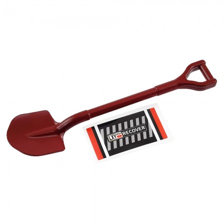 1/10 Scale Accessories Metal Scale Shovel for RC Crawler for 1/10th Scale Crawler: Red Size: 105x24x9mm