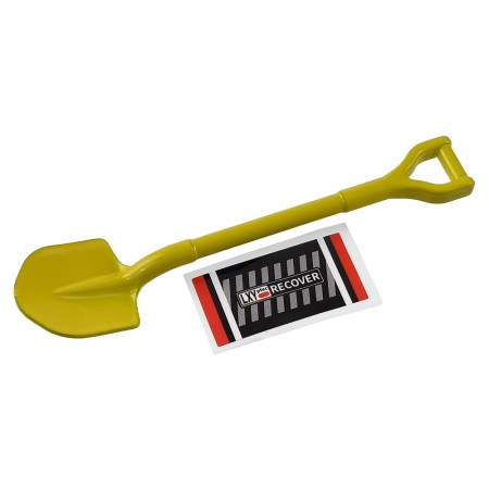 1/10 Scale Accessories Metal Scale Shovel for RC Crawler for 1/10th Scale Crawler: Yellow Size: 105x24x9mm