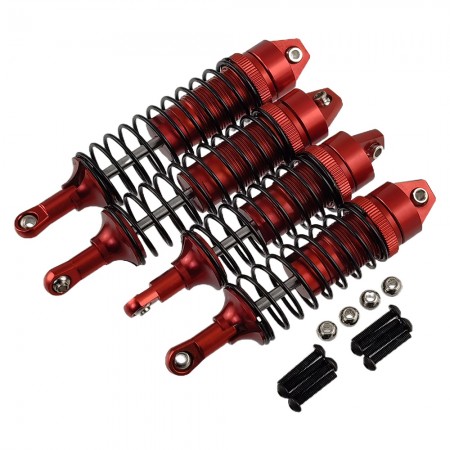 Alloy Adjustable Shocks Damper 22.5x114.5mm (101.5mm) for 1/10th TRAXXAS Slash 4x4 Short Course Trucks: Red Bore to Bore Length: 105mm / 91mm
