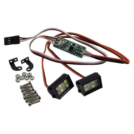 LED Light Bar - 4+4 Leads  5V-8.4V, 3 Mode of Lighting