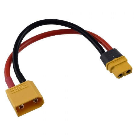 XT60 Female to XT90 Male Conversion Connector / Charge Lead Cable 1F1M 12AWG 15cm 1pc/bag (1pc)