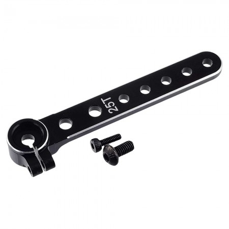Side Clamping Aluminum RC Servo Horn 25T  Size: 59x14mm Torque Length: 50/44/38/32/26/18/10mm