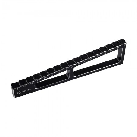Aluminium Classic+ Plus RC Car 14-30mm Chassis Droop Gauges in 1.0mm Steps for 1/8 Nitro and Electric Cars