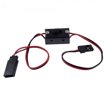 JR Male to FUTABA Female Conversion Connector with Switch 150mm+150mm 1pc/bag (1pc)