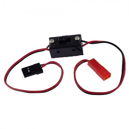 JR Male to JST Female Conversion Connector with Switch 1M-1F 150mm+150mm 1pc/bag (1pc)