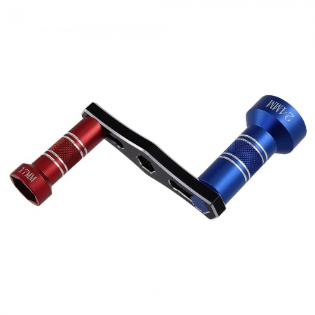 Interchangeable 17mm & 24mm Wheel Hex Nut Socket Sleeve Wrench RC Spanner Repair Tool For 1/6 1/8 1/10 scale RC Car Trucks Crawler Buggy: Red-Blue