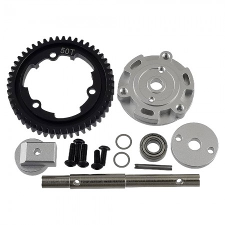 Metal Machined Spur Gear 50T & Alloy Adapter for Traxxa E-Revo 2.0
