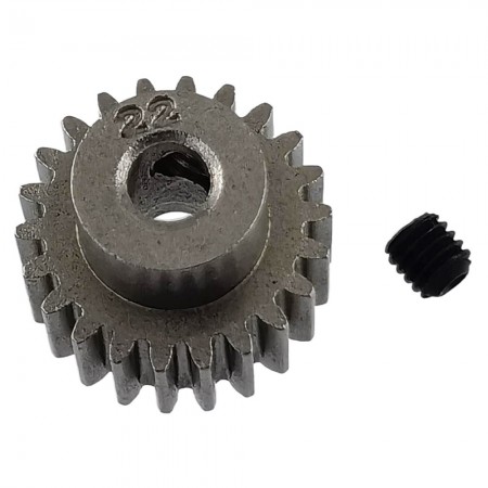 Gear 22T Pinion 2422 (48 pitch, fit 3.12mm shaft, set screw, Traxxas part)