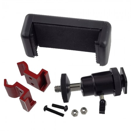 Cell Phone Holder fOR Traxxas Radio: Red (Traxxas TRX4/TRX6/E-Revo/RUSTLER/T/E-Maxx)