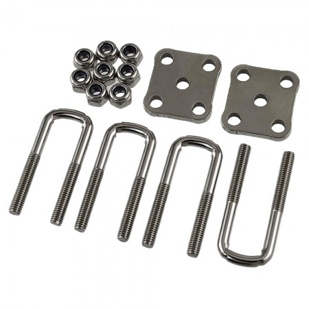 U Screw M3 Screw Spring Steel Plate for Tamiya MAN TGX 1/14Tractor Heavy Trailer 28.7x12.7mm (8mm Mouth)