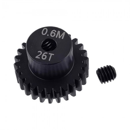 RC Motor Pinion Gear 26T M0.6 5mm Shaft Hole Motor Pinion Gears fit for Monster 1:10 Scale RC Cars