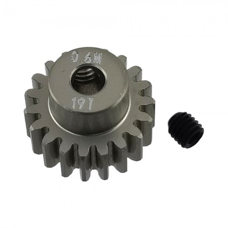 RC Motor Pinion Gear 19T M0.6 3.175mm Shaft Hole Motor Pinion Gears fit for Monster 1:10 Scale RC Cars