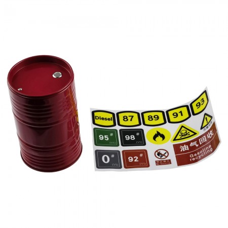 Plastic RC Car Scale Big Oil Tank for RC Crawler: Red 60.5x60.5x95.5mm