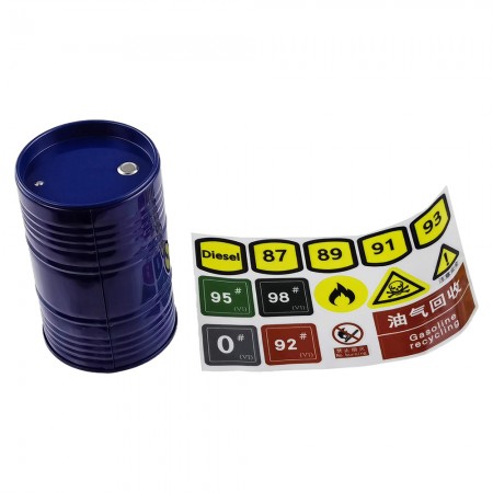 Plastic RC Car Scale Big Oil Tank for RC Crawler: Blue 60.5x60.5x95.5mm