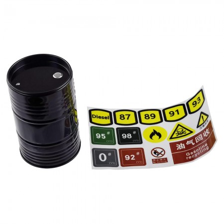 Plastic RC Car Scale Big Oil Tank for RC Crawler: Black 60.5x60.5x95.5mm