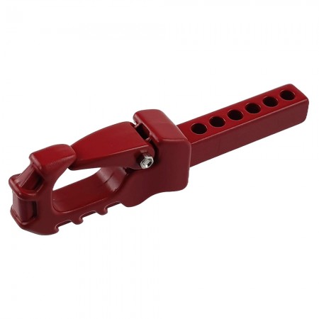 Metal Trailer Drop Hitch Receiver Towball for 1/10th Scale Crawler: Red