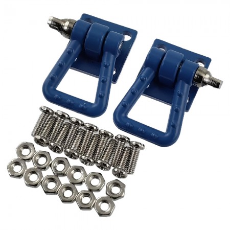 RC Car Metal Scale Winch Tow Shackles for 1/10 RC Crawler: Blue
