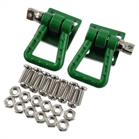 RC Car Metal Scale Winch Tow Shackles for 1/10 RC Crawler: Green