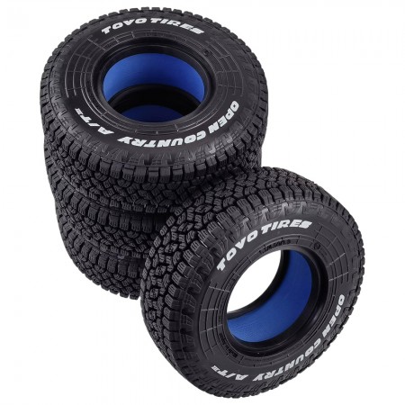 4PCS 1.9 RC Crawler 105mm Rubber Tires for 1:10 RC Rock Crawler Car Axial SCX10 D90 TF2 Tamiya TRX4 105x35mm
