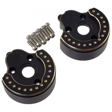 Black Brass Rear Outer Portal Housing for F10 Vanquish VRD VS4-10 Phoenix / LCG 1/10 RC Crawler