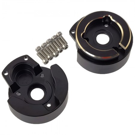 BType Black Brass Front Outer Portal Housing for F10 Vanquish VRD VS4-10 Phoenix / LCG 1/10 RC Crawler