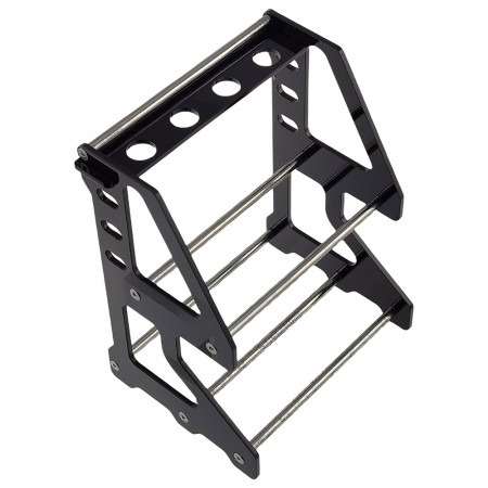 RC Stand Rack 116x93x155mm for 1/ 10 Crawler Tires: Black Unassemblied