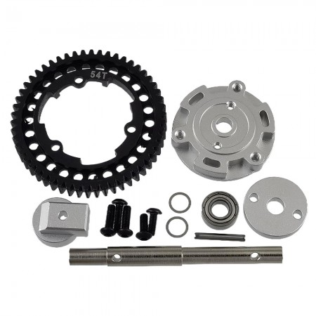 Metal Machined Spur Gear 54T & Alloy Adapter for Traxxa E-Revo 2.0