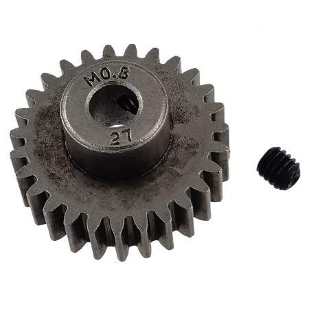Gear 27T Pinion 5647 (M0.8 Metric pitch, compattible with 32 pitch, fit 5mm shaft, set screw, Traxxas part)