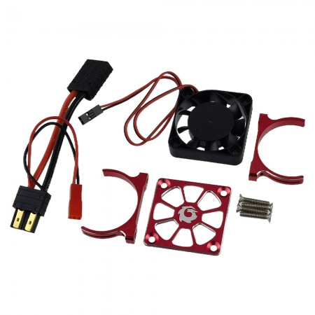 Aluminum Motor Heatsink with Cooling Fan for TRX-4 TRX-6