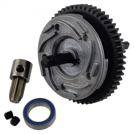 Complete Slipper Clutch Assembly Steel Metal Diff Gear Compatible with Traxxas Slash 4X4/ Stampede 4X4/ Rustler 4X4/ Raptor R/ST Rally: Green
