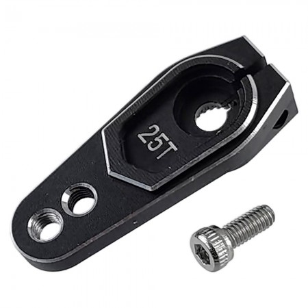 Aluminum Clamping 25T Servo Horn 15/19mm: Silver Size: 30x12x7.8mm Torque Distance: 15/19mm
