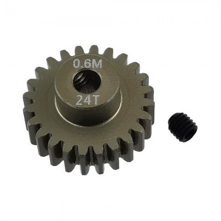 RC Motor Pinion Gear 24T M0.6 3.175mm Shaft Hole Motor Pinion Gears fit for Monster 1:10 Scale RC Cars