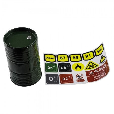 Plastic RC Car Scale Big Oil Tank for RC Crawler: Green 60.5x60.5x95.5mm