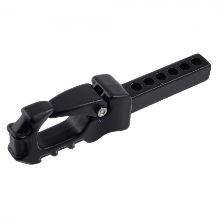 Metal Trailer Drop Hitch Receiver Towball for 1/10th Scale Crawler: Black