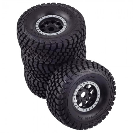 1/7 Mojave Desert Short Course Truck Tires Wheel Compatible with TRAXXAS UDR Off-Road Buggy Tire 17MM Adapter Wearable FS 336184 RC Model Car (White) 138x57mm 17mm Hex Hub