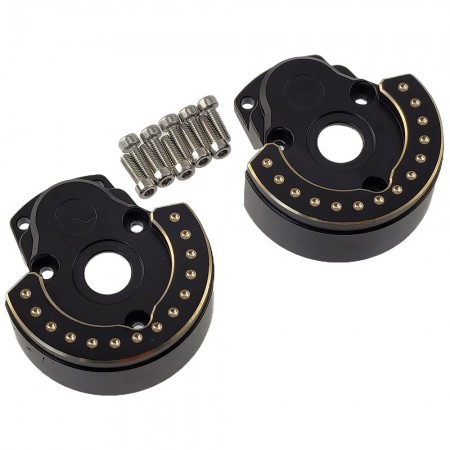 A Type Black Brass Front Outer Portal Housing for F10 Vanquish VRD VS4-10 Phoenix / LCG 1/10 RC Crawler