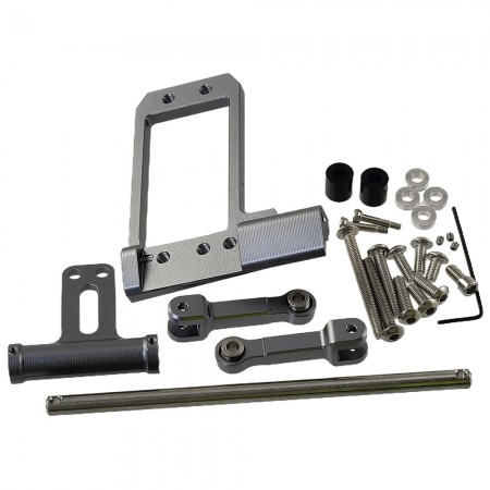 Aluminium BAT Servo Mount with Hydraulic Steering Link for F10 Vanquish VS4-10 Phoenix F10 Axle / LCG 1/10 RC Crawler: TiColor