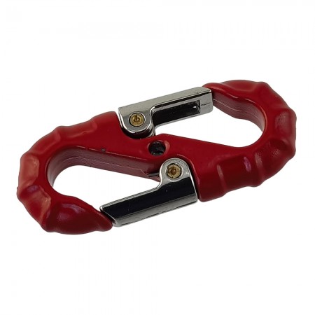 1/10 Scale Accessories S-Type Tow Hook Shackle for RC Crawler: Red 30x12.5mm