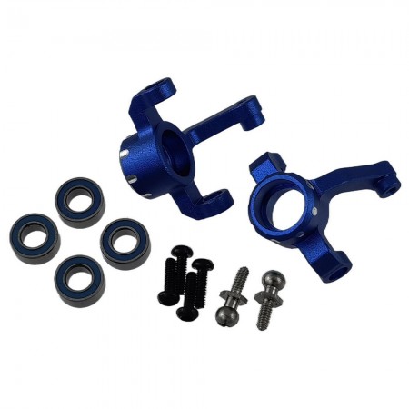 Aluminium Spindle / Front Steering Knuckles / Arms for Losi 1/24 Micro-B 2WD Buggy: Blue