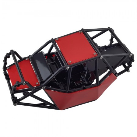 Nylon Rock Buggy Roll Cage Body Shell Chassis Kit for Axial SCX10, SCX10 II 90046, UTB10 Capra 1/10 RC Crawler: Red 244x122.5x116m